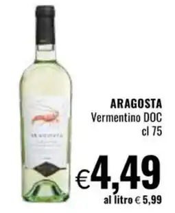 Famila ARAGOSTA Vermentino DOC offerta