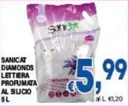 DEM Sanicat diamonds lettiera profumata al silicio offerta