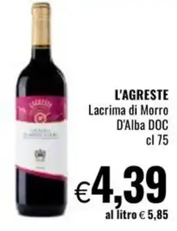 Famila L'AGRESTE Lacrima di Morro D'Alba DOC offerta