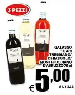 DEM Galasso filari trebbiano cerasuolo/ montepulciano d'abruzzo offerta