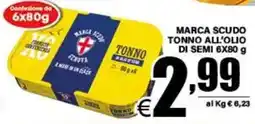 DEM Marca scudo tonno all'olio di semi offerta