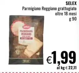 Famila SELEX Parmigiano Reggiano grattugiato oltre 18 mesi offerta