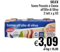 Famila SELEX Tonno Pescato a Canna all'Olio di Oliva offerta