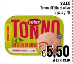 Famila SELEX Tonno all'olio di oliva offerta