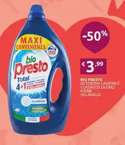 PiùMe Bio presto detersivo lavatrice classico/colore/ offerta