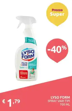 PiùMe Lyso form spray offerta