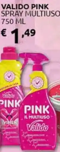 PiùMe Valido pink spray multiuso offerta
