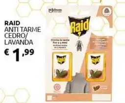 PiùMe Raid anti tarme cedro/ lavanda offerta