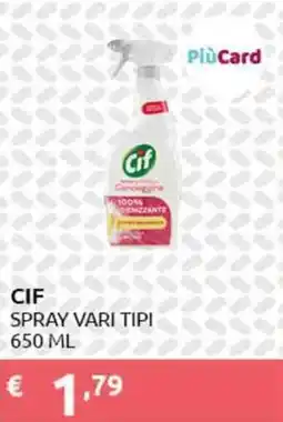 PiùMe Cif spray offerta