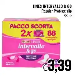 Famila LINES INTERVALLO & GO Regular Proteggislip offerta