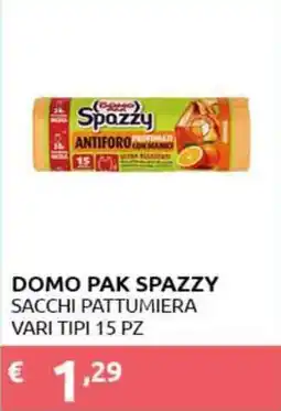 PiùMe Domo pak spazzy sacchi pattumiera offerta