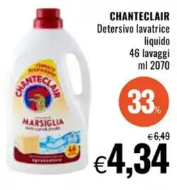 Famila CHANTECLAIR Detersivo lavatrice liquido offerta