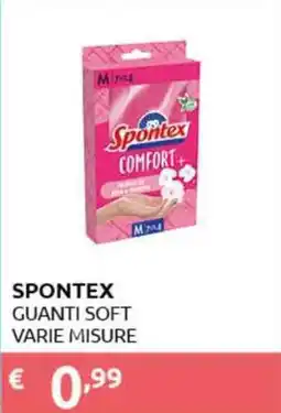 PiùMe Spontex guanti soft offerta