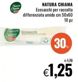 Famila NATURA CHIAMA Ecosacchi per raccolta differenziata umido cm 50x60 offerta