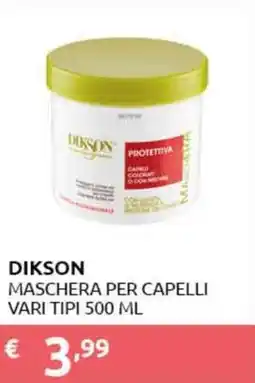 PiùMe Dikson maschera per capelli offerta