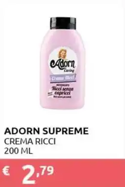 PiùMe Adorn supreme crema ricci offerta