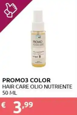 PiùMe Promo3 color hair care olio nutriente offerta