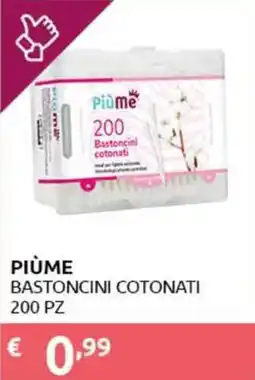 PiùMe Piùme bastoncini cotonati offerta
