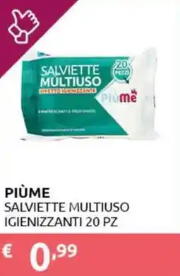 PiùMe Piùme salviette multiuso igienizzanti offerta