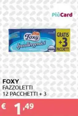 PiùMe Foxy fazzoletti offerta