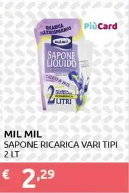 PiùMe Mil mil sapone ricarica offerta
