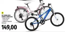 Famila Bici bimba mod. venere, bimbo mtb offerta