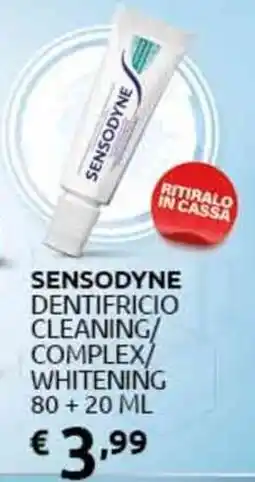 PiùMe Sensodyne dentifricio cleaning/ complex/ whitening offerta