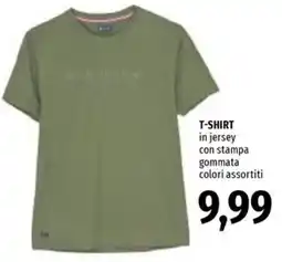 Famila T-SHIRT in jersey con stampa gommata offerta