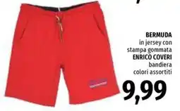Famila BERMUDA in jersey con stampa gommata ENRICO COVERI offerta