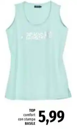 Famila TOP comfort con stampa BASILE offerta