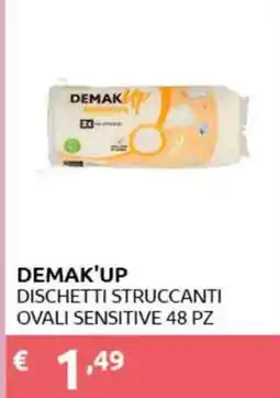 PiùMe Demak'up dischetti struccanti ovali sensitive offerta
