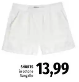 Famila SHORTS in cotone Sangallo offerta