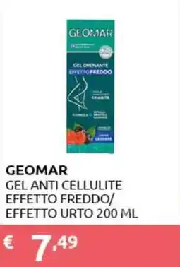 PiùMe Geomar gel anti cellulite effetto freddo/ effetto urto offerta