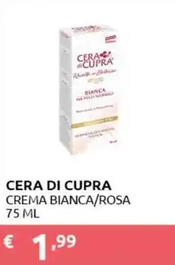 PiùMe Cera di cupra crema bianca/rosa offerta