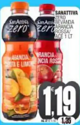 Vicino a te supermercati Sanattiva zero bevanda arancia rossa/ace offerta