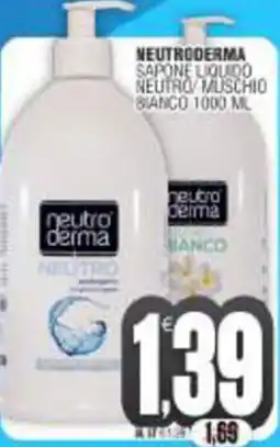 Vicino a te supermercati Neutroderma sapone liquido neutro muschio bianco offerta