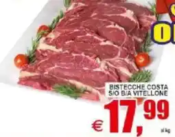 Pewex Bistecche costa s/o b/a vitellone offerta