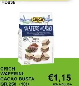 Italy Cash and Carry Crich waferini cacao busta offerta