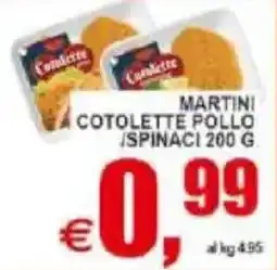 Pewex Martini cotolette pollo/ spinaci offerta