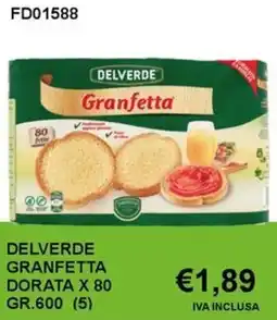 Italy Cash and Carry Delverde granfetta dorata x 80 offerta