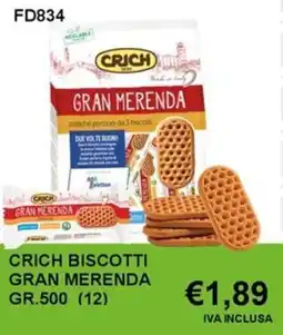 Italy Cash and Carry Crich biscotti gran merenda offerta