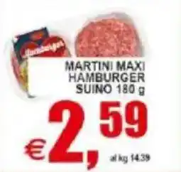 Pewex Martini maxi hamburger suino offerta