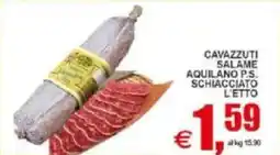 Pewex Cavazzuti salame aquilano p.s. schiacciato offerta