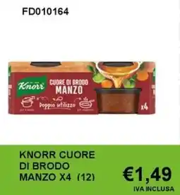 Italy Cash and Carry Knorr cuore di brodo manzo x4 (12) offerta