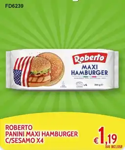 Italy Cash and Carry Roberto panini maxi hamburger c/sesamo x4 offerta