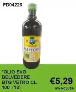 Italy Cash and Carry Olio evo belvedere BTG vetro offerta