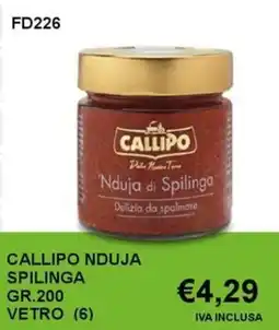 Italy Cash and Carry Callipo nduja spilinga vetro offerta