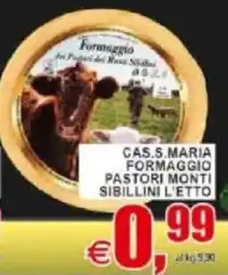 Pewex Cas.s.maria formaggio pastori monti sibillini offerta