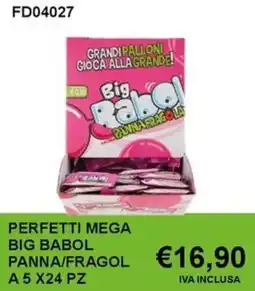 Italy Cash and Carry Perfetti mega big babol panna/fragol offerta
