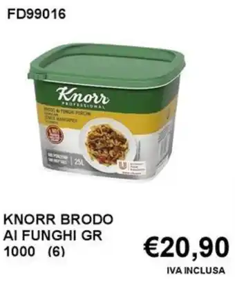 Italy Cash and Carry Knorr brodo ai funghi offerta